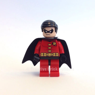 LEGO Minifigure-Robin - Black Cape-Super Heroes-SH011-Creative Brick Builders